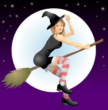 beautiful witch clipart