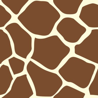 Seamless tiling giraffe skin animal print pattern clipart