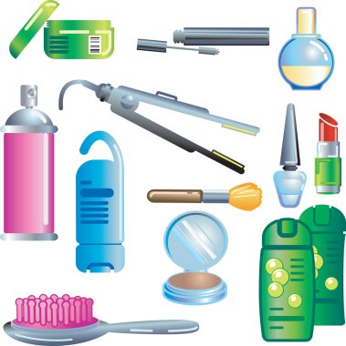 Beauty and Cosmetics Products clipart