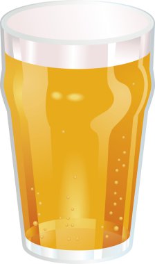 A Nice Pint of Beer Vector Illustration clipart