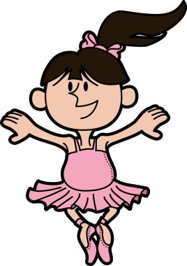 Illustration of ballerina clipart