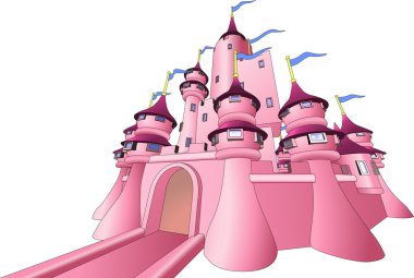 Illustration of fairy castle clipart