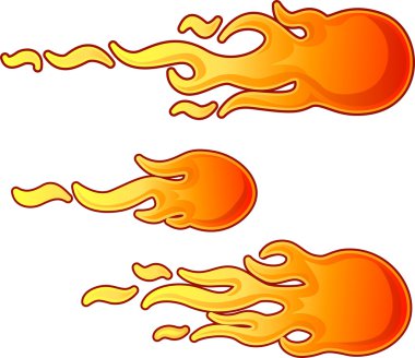 Fireballs clipart