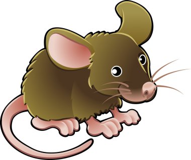 Cute Mouse Vector Illustration clipart