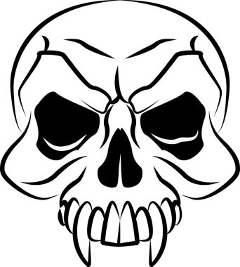 Illustration of a skull clipart