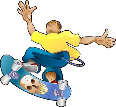 Teen Youth Cliques Skater clipart