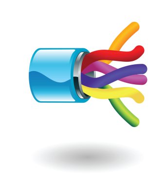 ADSL line Illustration clipart