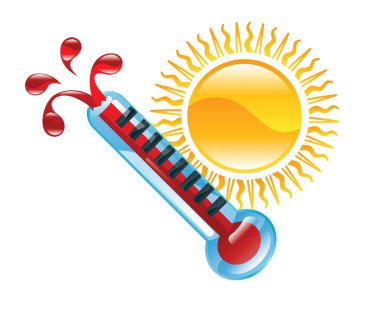 hot weather illustration clipart