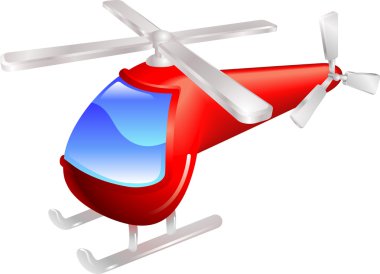 Helicopter vector illustration clipart