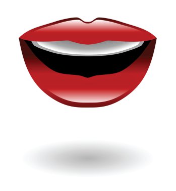 lips talking Illustration clipart