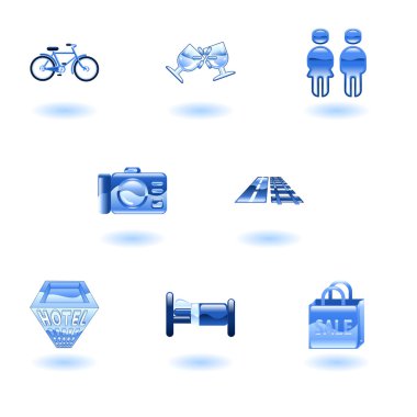 Travel and Tourism Icons clipart