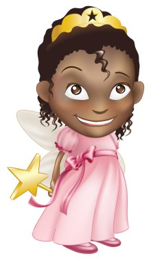 fairy princess girl clipart