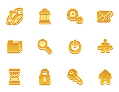 internet icon set clipart