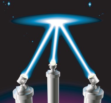 Searchlights clipart