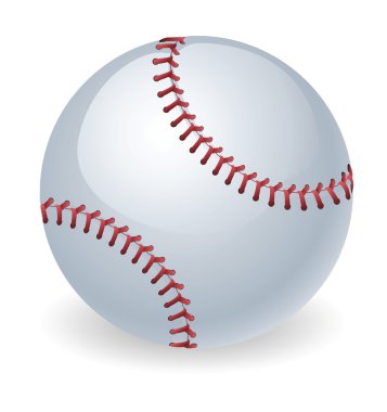 Shiny baseball ball illustration clipart