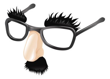Funny disguise illustration clipart