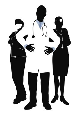 Medical team illustration