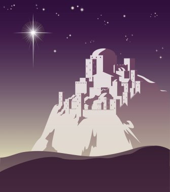 Star over Bethlehem clipart