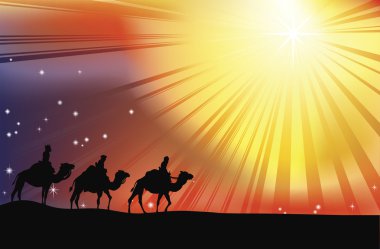 The three wise men clipart