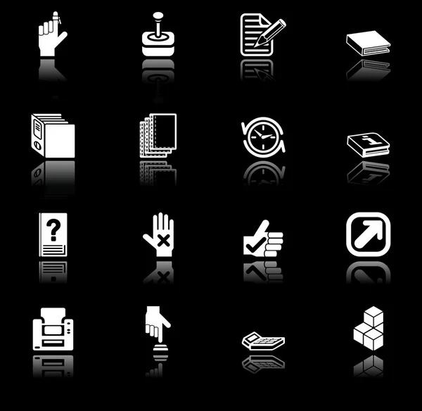 Conjunto de iconos aplicaciones — Archivo Imágenes Vectoriales