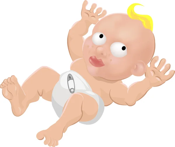 Ένα αξιολάτρευτο μωρό — Διανυσματικό Αρχείο