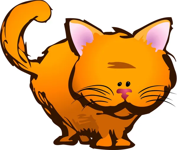 Cute kat illustratie — Stockvector