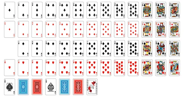 扑克牌的 — 图库矢量图片