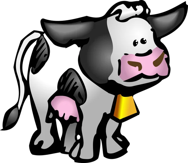 Illustrazione della mucca — Vettoriale Stock