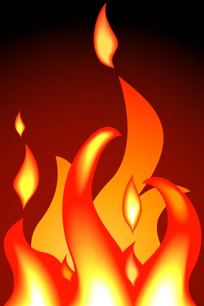 Płomienie — Wektor stockowy