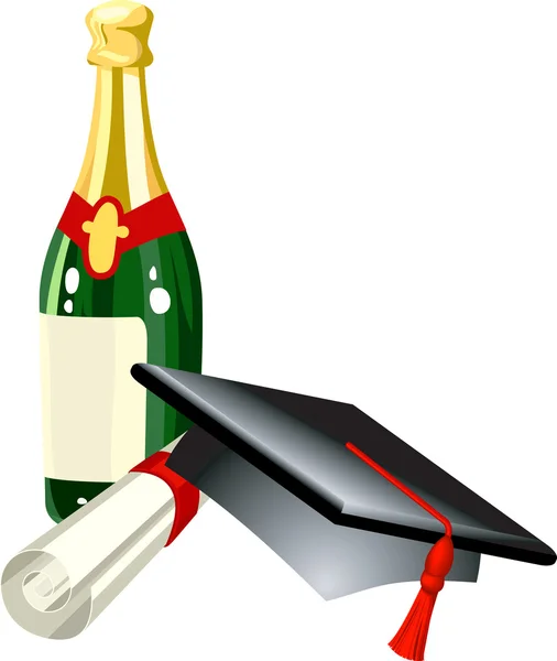 Graduation illustration — Stock Vector