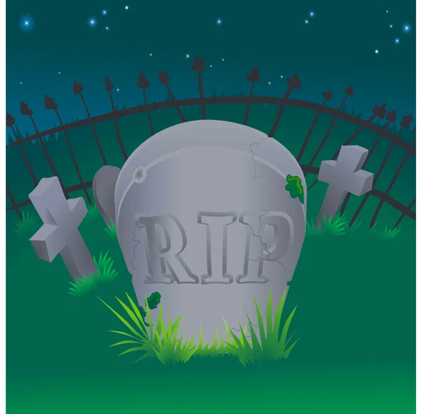 Grave illustration — Stock Vector