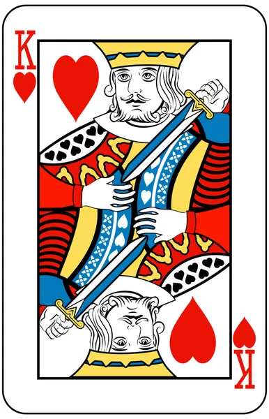 Roi des cœurs — Image vectorielle