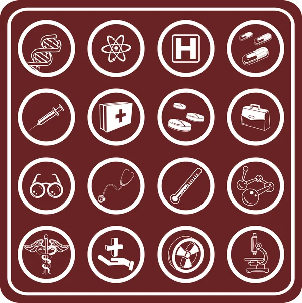 Medical icon set — Stock Vector