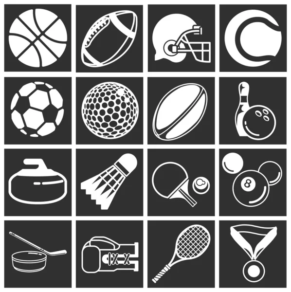 Sports icon set — Stock Vector