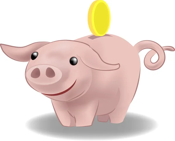 Ilustração do banco porquinho — Vetor de Stock