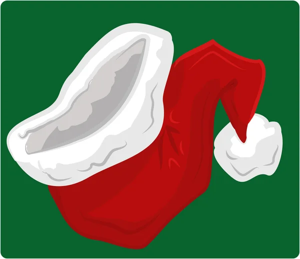 Santa hat illustratie — Stockvector