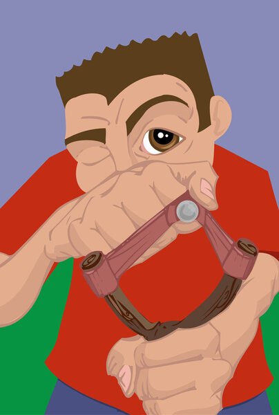 Иллюстрация рогатки
