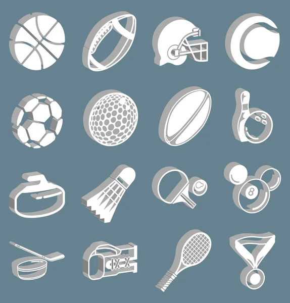 Juego de iconos deportivos — Archivo Imágenes Vectoriales
