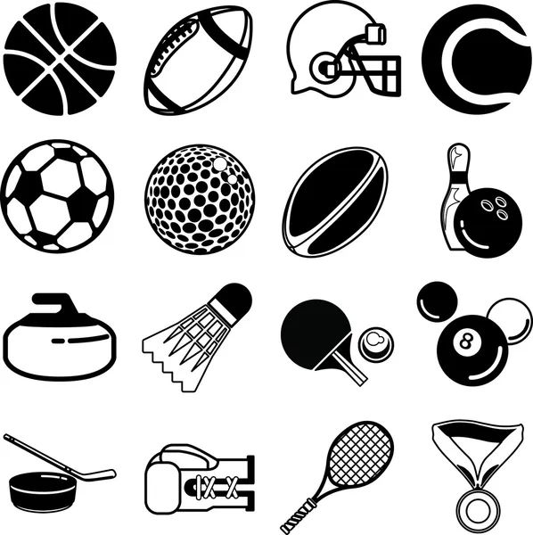 Набор значков спорта — стоковый вектор