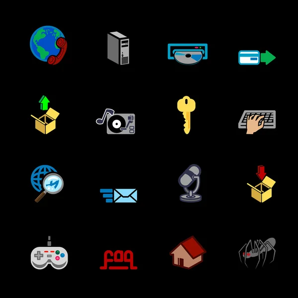 Conjunto de serie de iconos web — Archivo Imágenes Vectoriales