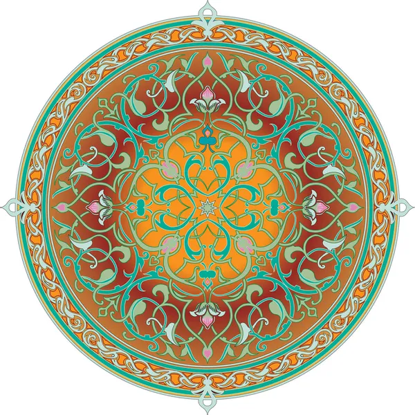 Motivo del patrón floral árabe motivo del patrón floral árabe — Archivo Imágenes Vectoriales