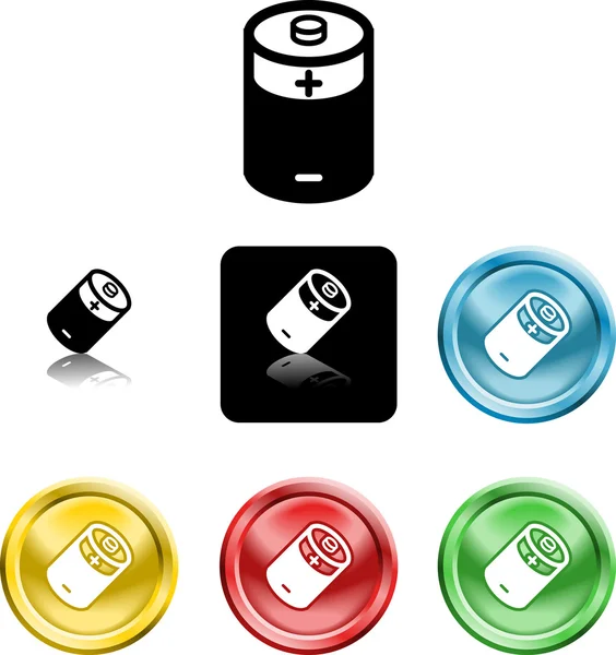 电池图标符号 — 图库矢量图片