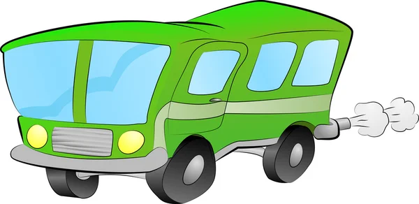 Autobus nebo autokar, ilustrace — Stockový vektor