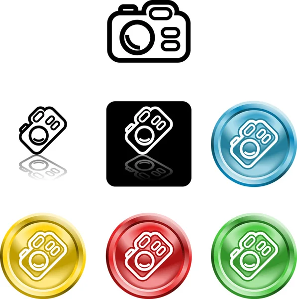 Camera pictogram symbool — Stockvector