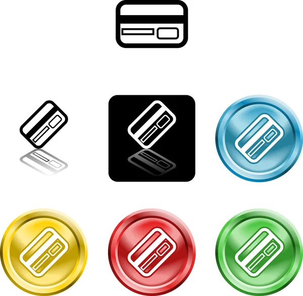 Icône de carte de crédit symbole — Image vectorielle
