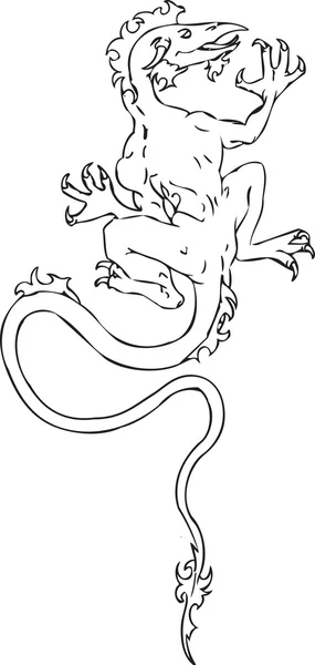 ドラゴンの図 — ストックベクタ