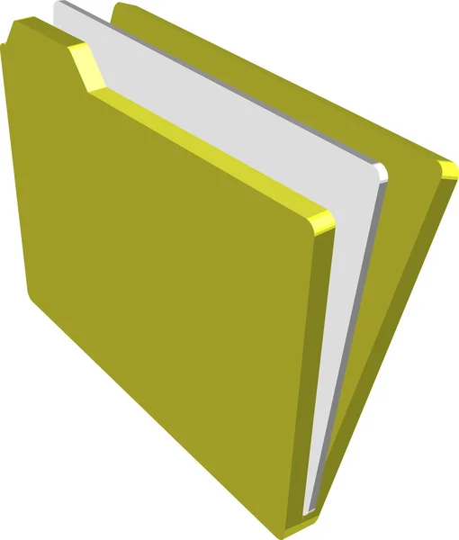 Folder Illustration — Stock Vector