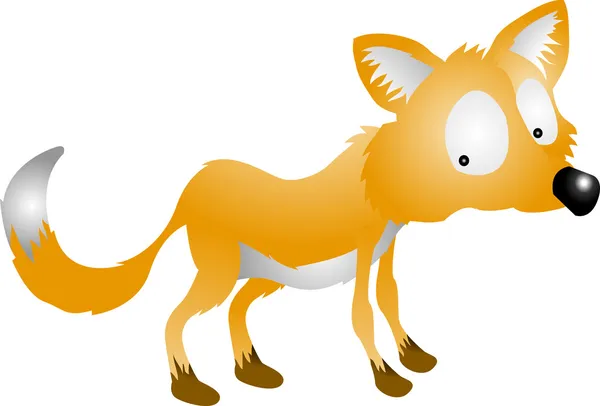 Fox illustration — Stock Vector
