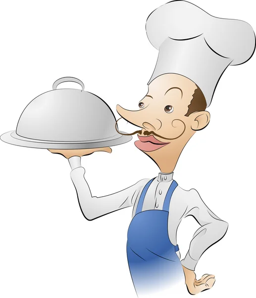 Chef cuoco illustrazione — Vettoriale Stock