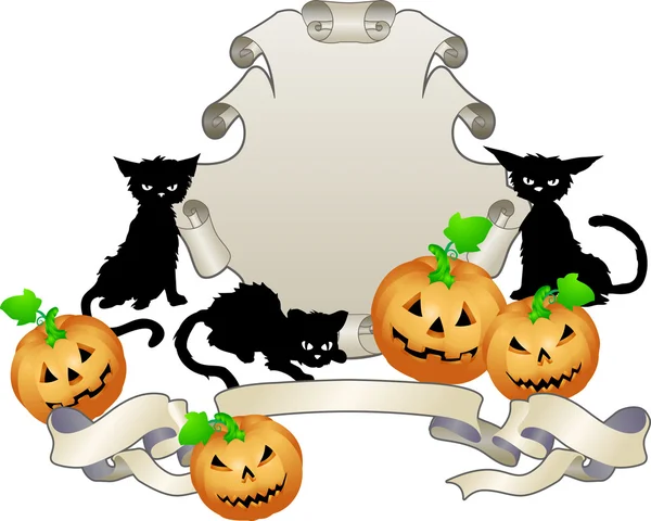 Illustration bouclier halloween — Image vectorielle